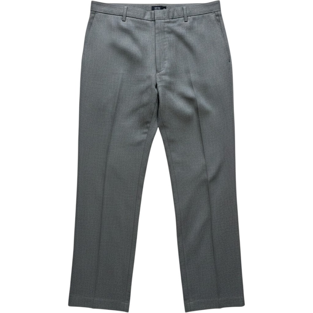 Action Slacks By Levi Strauss Mens 42x30 Straight Trouser Dress Pants Gray